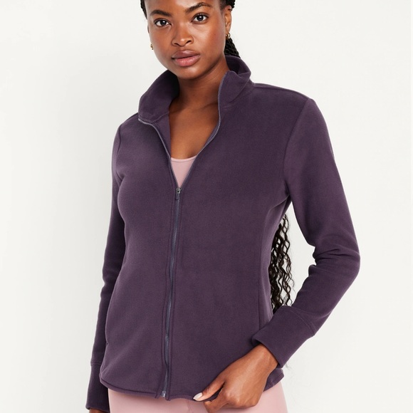 NWT OLD NAVY Microfleece Zip Jacket Color: Nebula SIZE MEDIUM - Picture 2 of 5